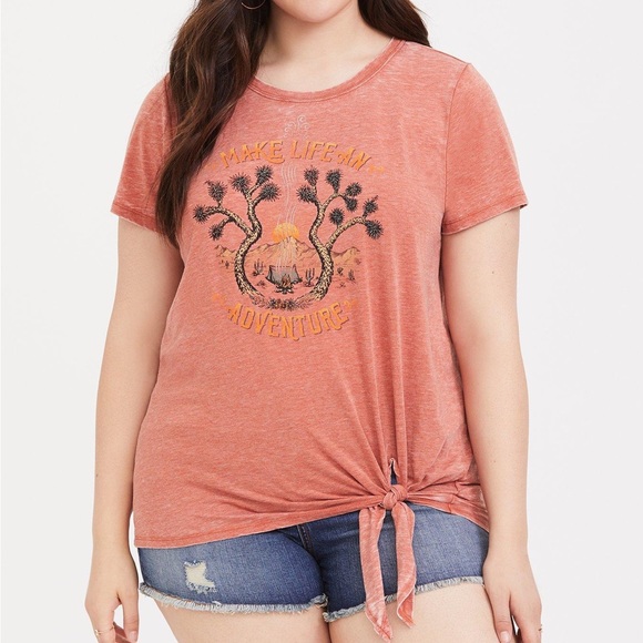 Make Life An Adventure Graphic Tie Tee - Picture 4 of 4